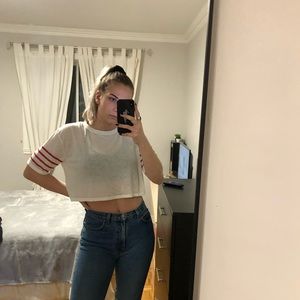White Crop Top